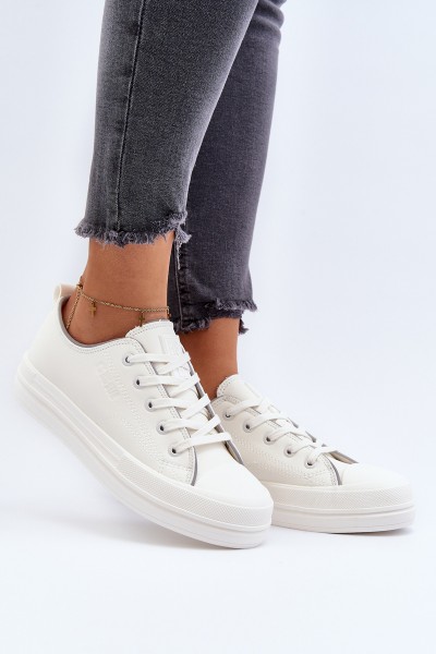 Women's Eco Leather Sneakers Big Star NN274847 White 2