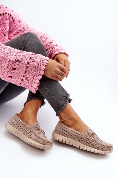 Smėlio spalvos moteriški batai