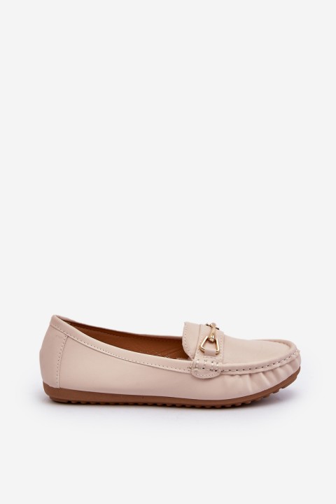 Women's Slip-On Loafers With Glitter Embellishment Beige This Moment