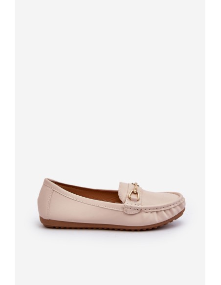Women's Slip-On Loafers With Glitter Embellishment Beige This Moment