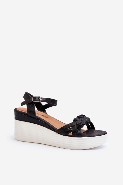 Black Wedge Sandals Esinna 2