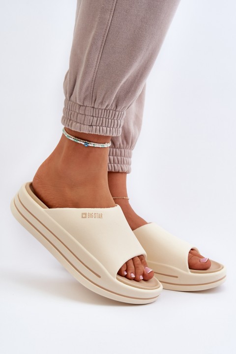 Women's Platform Sandals Big Star NN274A034 Beige