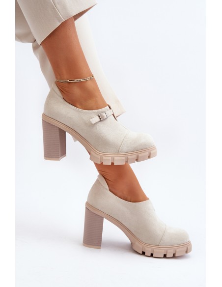 Women's High Heel Pumps Light Beige Tauina