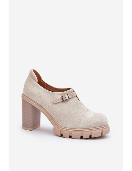 Women's High Heel Pumps Light Beige Tauina