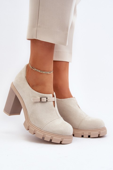 Women's High Heel Pumps Light Beige Tauina