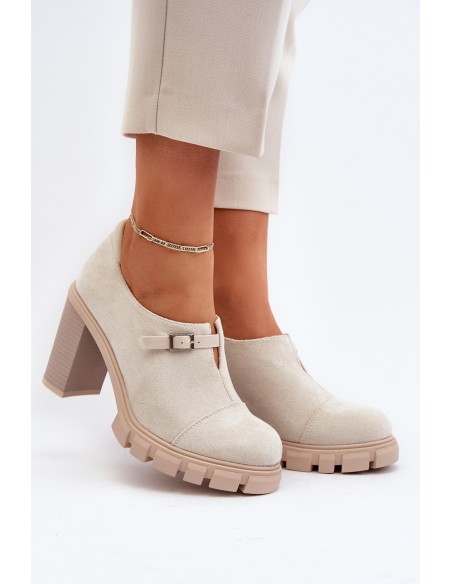 Women's High Heel Pumps Light Beige Tauina