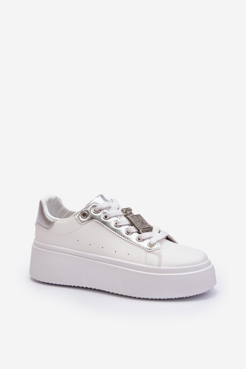 Women's Sneakers with Decoration White Celedria