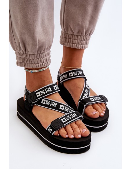 Women's Platform Sandals Big Star NN274A525 Black