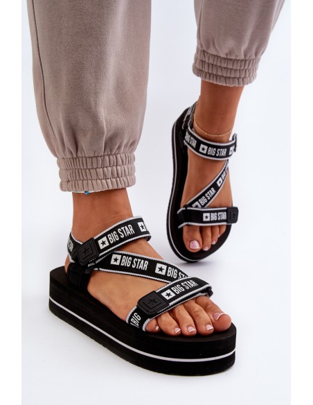Women's Platform Sandals Big Star NN274A525 Black