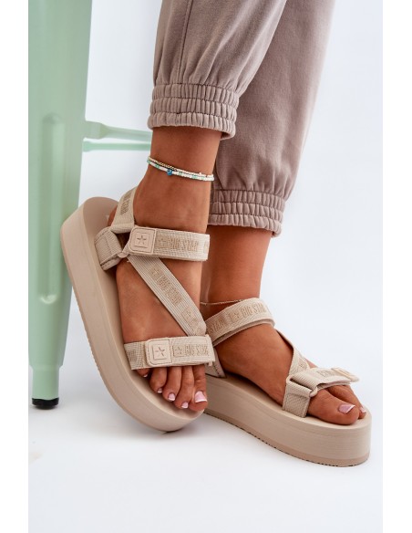 Women's Platform Sandals Big Star NN274A528 Beige
