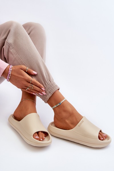 Light Women's Flip-Flops Big Star NN274A040 Beige