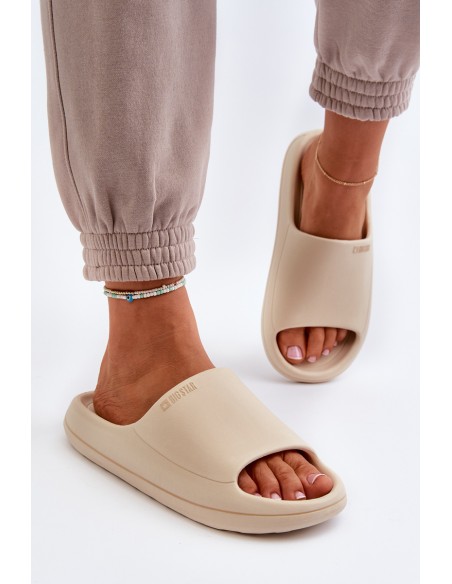 Light Women's Flip-Flops Big Star NN274A040 Beige