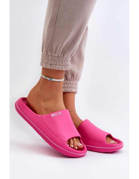 Light Women's Slippers Big Star NN274A041 Fuchsia
