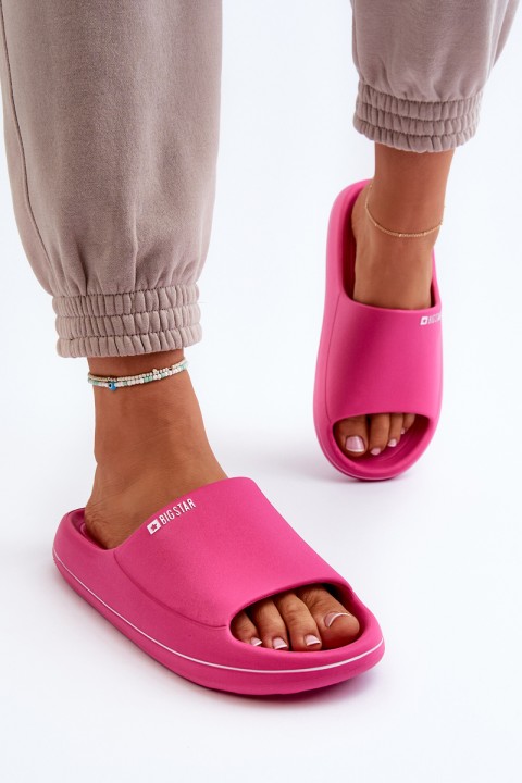 Light Women's Slippers Big Star NN274A041 Fuchsia