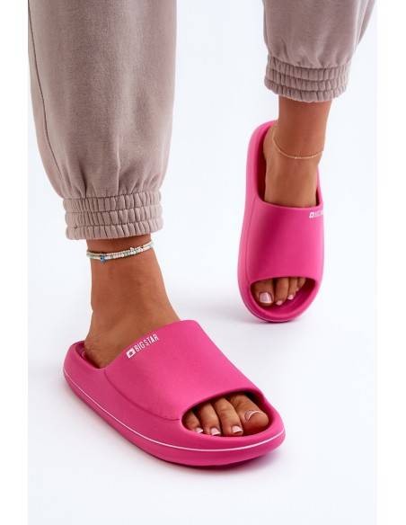 Light Women's Slippers Big Star NN274A041 Fuchsia