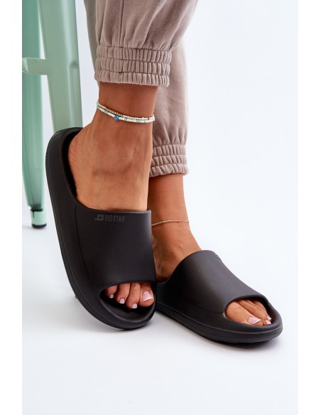 Light Women's Flip Flops Big Star NN274A042 Black