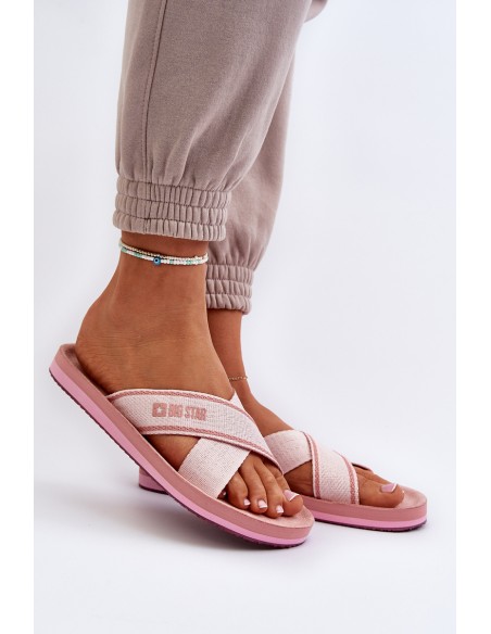 Women's Flip Flops Big Star NN274A058 Pink
