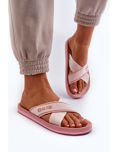 Women's Flip Flops Big Star NN274A058 Pink