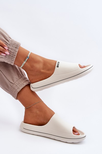 Light Women's Flip Flops Big Star NN274A043 White