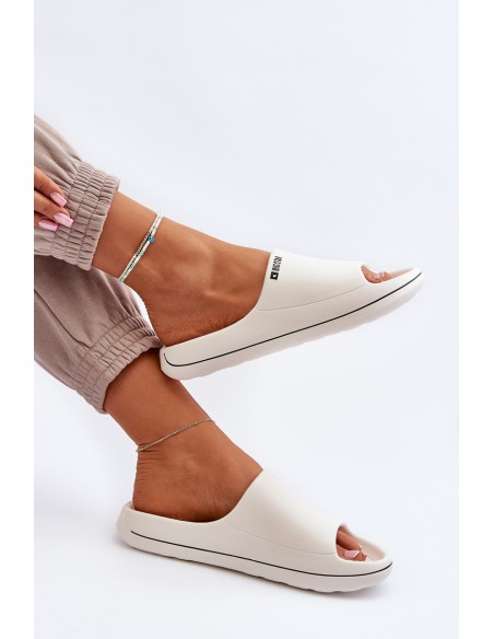 Light Women's Flip Flops Big Star NN274A043 White