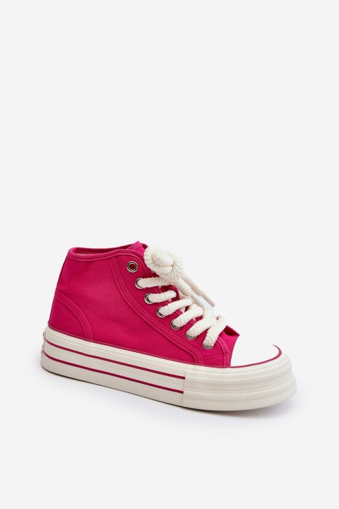 Women's Platform Sneakers Fuchsia Aineri