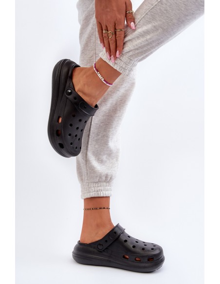 Women's Black Foam Slippers Ilariana