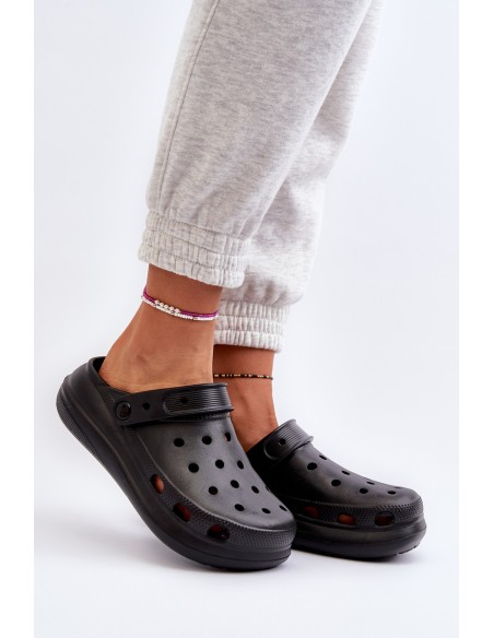 Women's Black Foam Slippers Ilariana