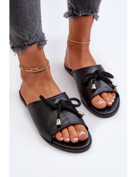 Women's Eco Leather Sandals Big Star NN274066 Black