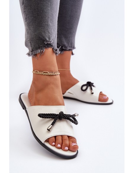 Women's eco leather sandals Big Star NN274067 White