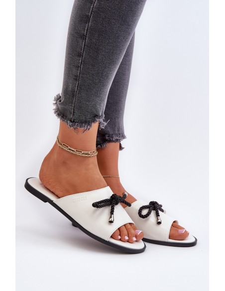 Women's eco leather sandals Big Star NN274067 White