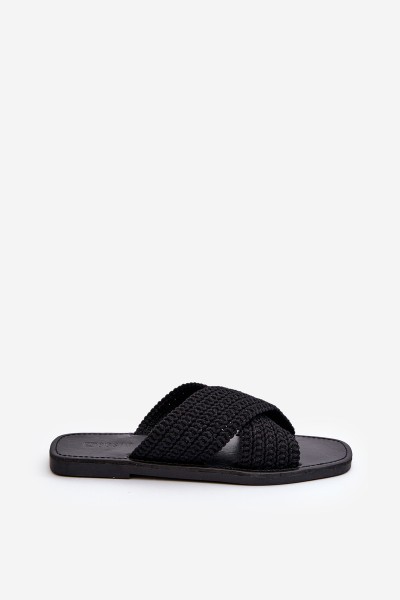 Women's Flat Sandals Big Star NN274077 Black 2