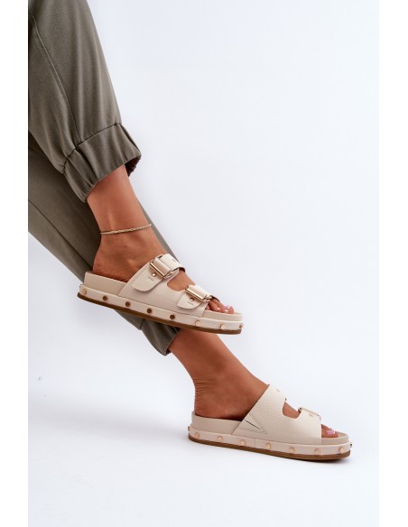 Women's Platform Sandals Big Star NN274083 Beige