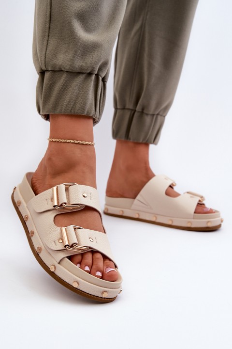 Women's Platform Sandals Big Star NN274083 Beige