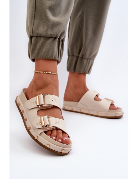 Women's Platform Sandals Big Star NN274083 Beige