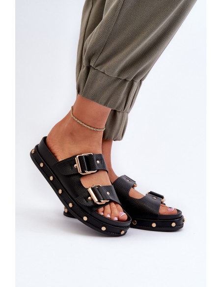 Women's Platform Sandals Big Star NN27402 Black