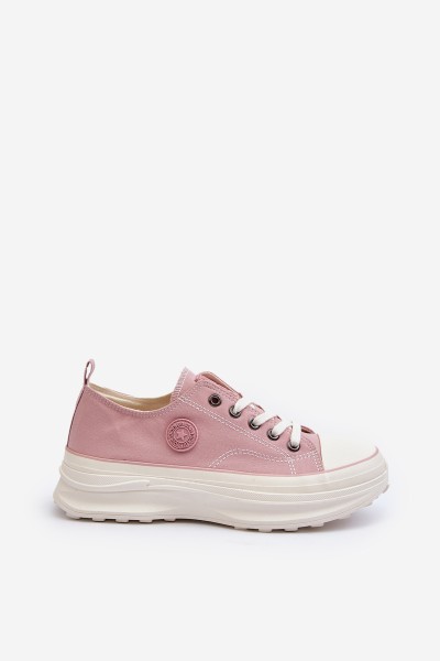 Women's sneakers with chunky sole Big Star NN274129 Pink 2