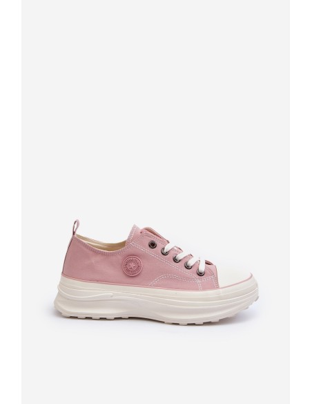 Women's sneakers with chunky sole Big Star NN274129 Pink