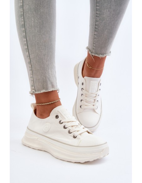 Women's sneakers with chunky sole Big Star NN274126 White