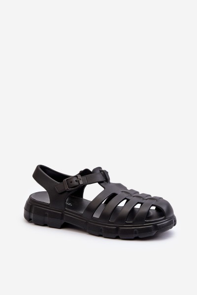 Women's Foam Sandals Roman Black Gasaria 2