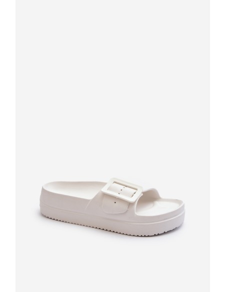 Women's Foam Platform Sandals With Buckle Big Star NN274A661 White
