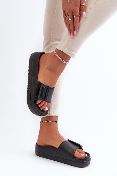 Moteriškos putplasčio platformos sandalai