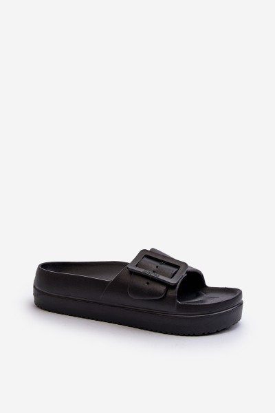 Women's Foam Platform Sandals with Buckle Big Star NN274A662 Black 2