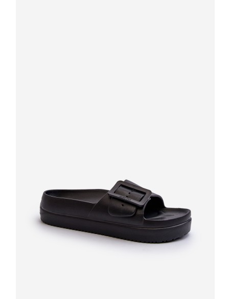 Women's Foam Platform Sandals with Buckle Big Star NN274A662 Black