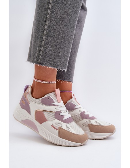 Women's Platform Sneakers Purple Lenivia