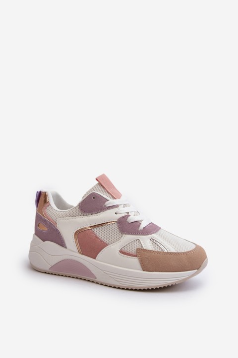 Women's Platform Sneakers Purple Lenivia