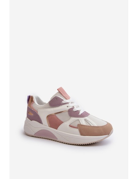 Women's Platform Sneakers Purple Lenivia