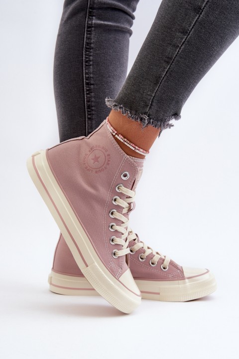 Women's High-Top Sneakers Big Star NN274277 Pink