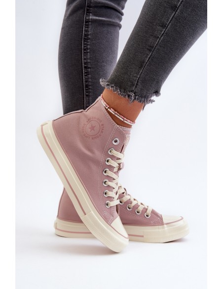 Women's High-Top Sneakers Big Star NN274277 Pink