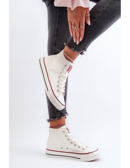 Women's high-top sneakers Big Star NN274276 White