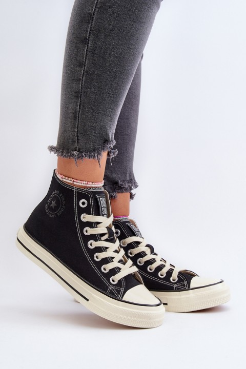 Women's High-Top Sneakers Big Star NN274283 Black
